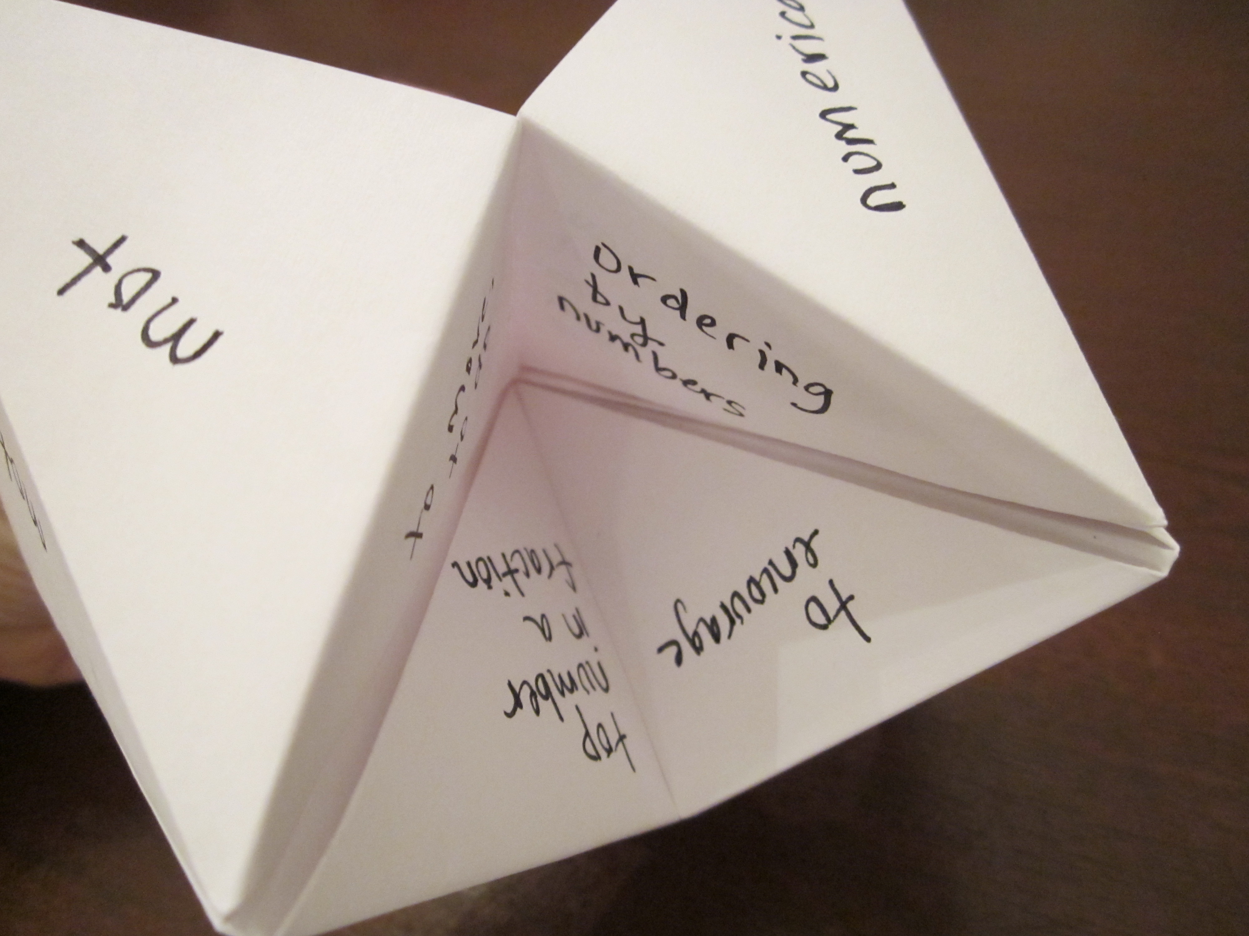 Do you have fortunes for a paper fortune teller? | yahoo 