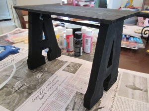 art gallery work table finished