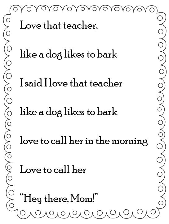 Write a poem kids