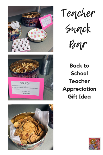 back to school teacher snack bar teacher appreciation gift idea