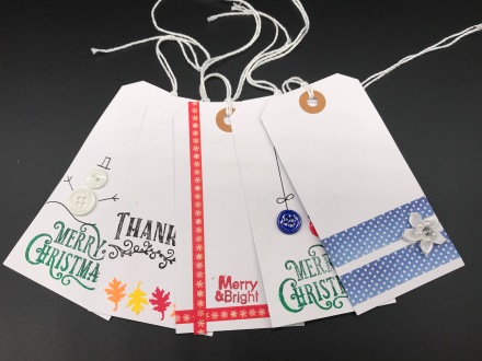 DIY holiday gift tags