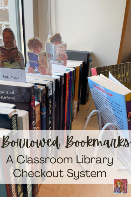 Create personalized bookmarks and use as placeholders in your classroom library when students check out books